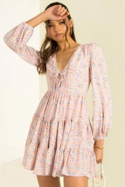 Sundae Muse Rachel Dress / Pink Floral DRESSES 14 Sundae Muse Rachel Dress / Pink Floral DRESSES