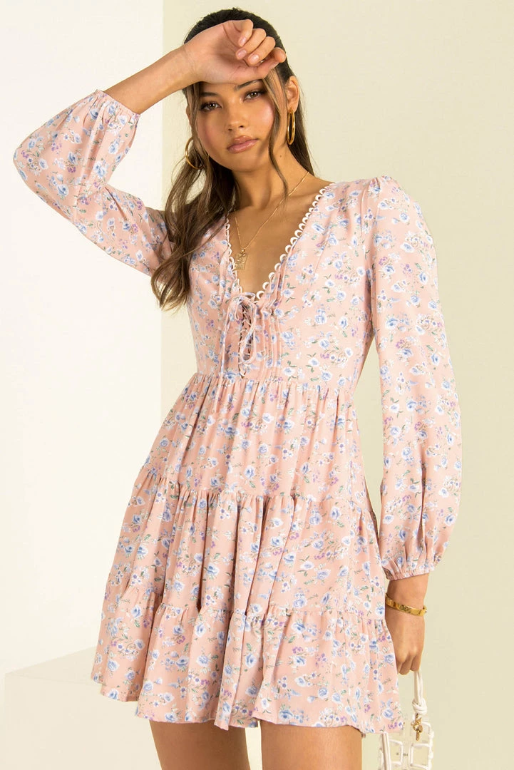 Sundae Muse Rachel Dress / Pink Floral DRESSES 8 Sundae Muse Rachel Dress / Pink Floral DRESSES