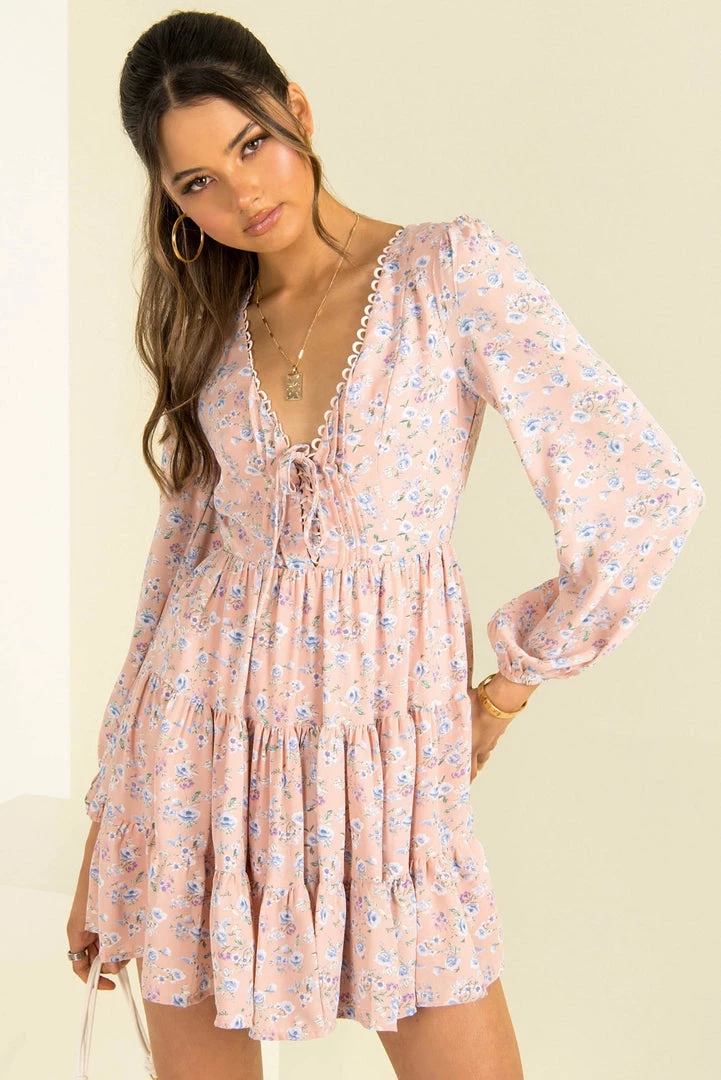 Sundae Muse Rachel Dress / Pink Floral DRESSES 9 Sundae Muse Rachel Dress / Pink Floral DRESSES