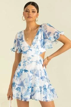 Sundae Muse DRESSES Alora Dress / Blue Floral