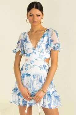 Sundae Muse DRESSES Alora Dress / Blue Floral