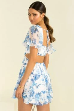 Sundae Muse DRESSES Alora Dress / Blue Floral