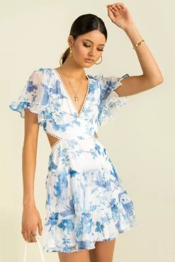 Sundae Muse DRESSES Alora Dress / Blue Floral