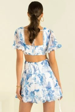 Sundae Muse DRESSES Alora Dress / Blue Floral