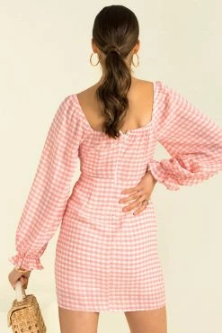 Sundae Muse DRESSES Hera Dress / Pink Check