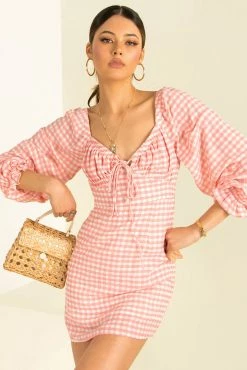 Sundae Muse DRESSES Hera Dress / Pink Check