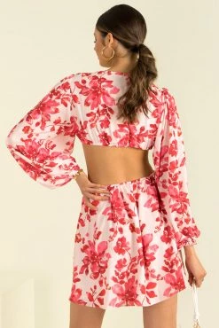 Sundae Muse New Arrivals Tullia Dress / Red Floral