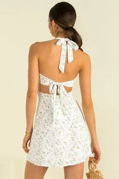 Sundae Muse Cassia Dress / Blue Floral Mini Dresses