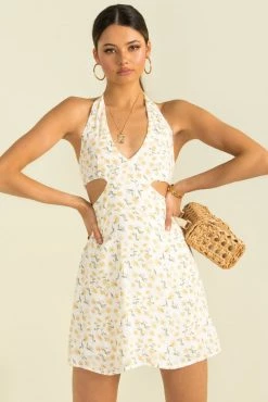 Sundae Muse DRESSES Cassia Dress / Yellow Floral