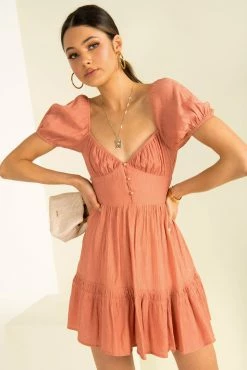 Sundae Muse Shelly Dress / Rose DRESSES