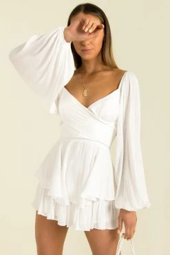 Sundae Muse Nila Playsuit / White
