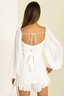 Sundae Muse Nila Playsuit / White