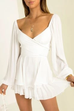 Sundae Muse Nila Playsuit / White