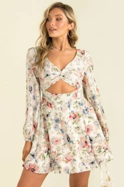Sundae Muse Mala Dress / White Floral New Arrivals