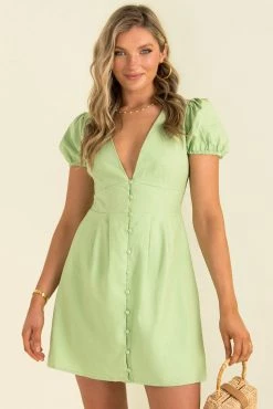 Sundae Muse Regan Dress / Lime DRESSES