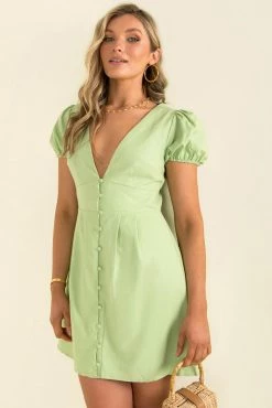 Sundae Muse Regan Dress / Lime DRESSES