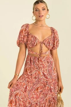 Sundae Muse DRESSES Tamira Dress / Rust