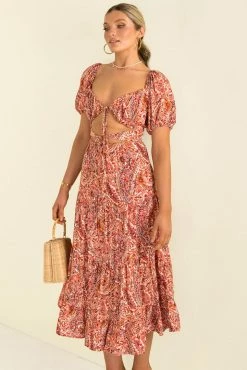 Sundae Muse DRESSES Tamira Dress / Rust