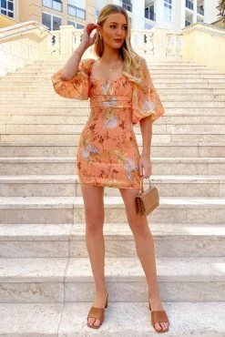 Sundae Muse Luanna Dress / Apricot DRESSES