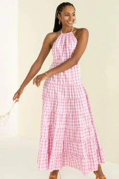 Sundae Muse Bowen Dress / Pink Check