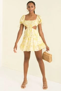 Sundae Muse New Arrivals Sicily Dress / Lemon