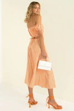 Sundae Muse Inger Skirt / Orange Check 15 Sundae Muse Inger Skirt / Orange Check