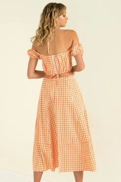 Sundae Muse Inger Skirt / Orange Check 22 Sundae Muse Inger Skirt / Orange Check