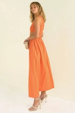 Sundae Muse Asher Dress / Tangerine