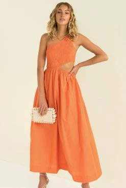 Sundae Muse Asher Dress / Tangerine