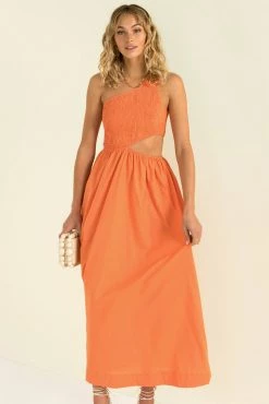 Sundae Muse Asher Dress / Tangerine