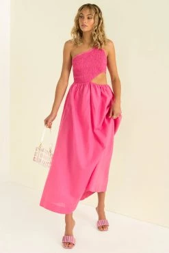 Sundae Muse New Arrivals Asher Dress / Fuchsia