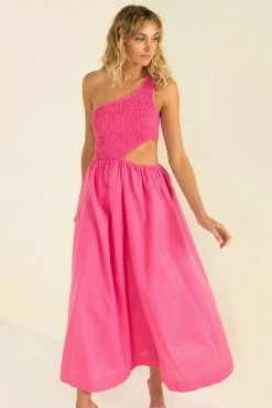 Sundae Muse New Arrivals Asher Dress / Fuchsia