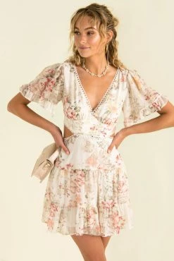 Sundae Muse Alora Dress / White Floral New Arrivals