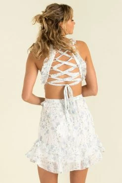 Sundae Muse Adele Dress / Blue Floral 13 Sundae Muse Adele Dress / Blue Floral