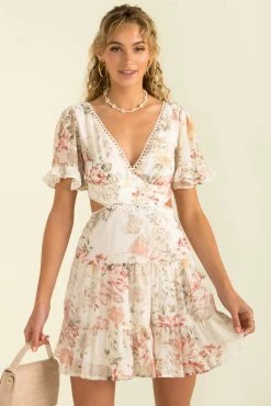 Sundae Muse Alora Dress / White Floral New Arrivals