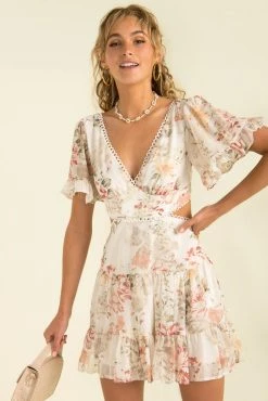 Sundae Muse Alora Dress / White Floral New Arrivals
