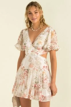 Sundae Muse Alora Dress / White Floral New Arrivals
