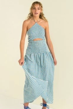 Sundae Muse Mirage Dress / Blue Check