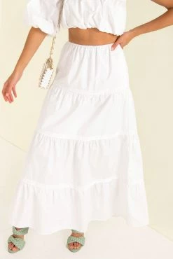 Sundae Muse Matilda Maxi Skirt / White