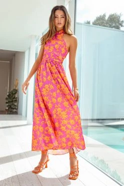 Sundae Muse New Arrivals Rafael Dress / Magenta