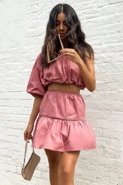 Sundae Muse Matilda Mini Skirt / Berry