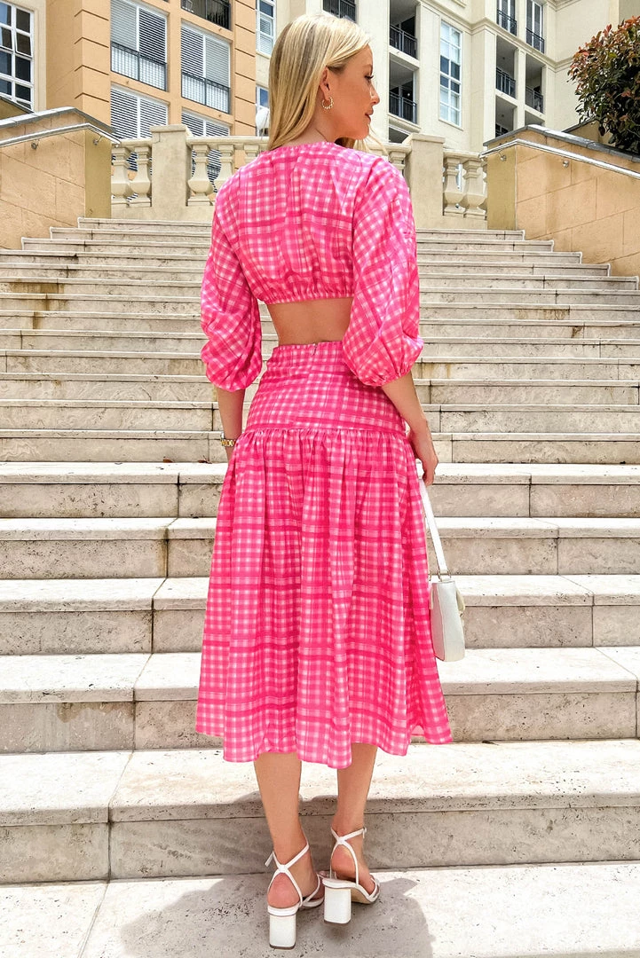 Sundae Muse Luella Dress / Pink Check 9 Sundae Muse Luella Dress / Pink Check