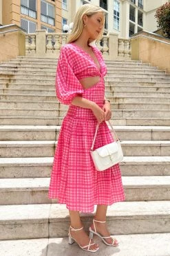 Sundae Muse Luella Dress / Pink Check 17 Sundae Muse Luella Dress / Pink Check