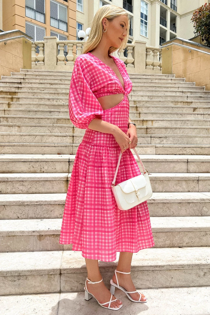 Sundae Muse Luella Dress / Pink Check 8 Sundae Muse Luella Dress / Pink Check