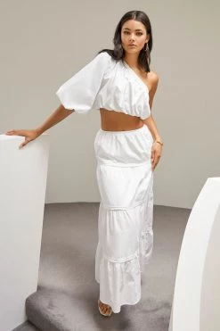 Sundae Muse Matilda Maxi Skirt / White