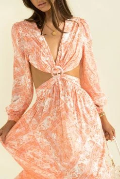 Sundae Muse New Arrivals Havana Dress / Peach