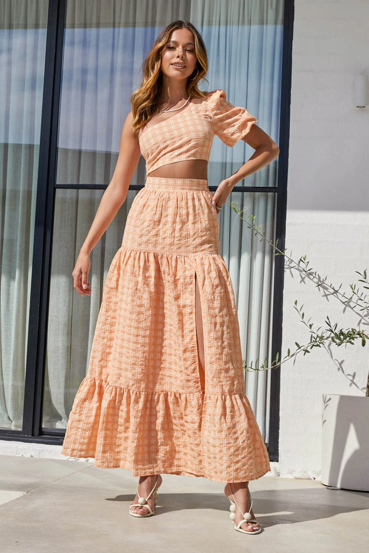 Sundae Muse Haze Skirt / Orange 24 Sundae Muse Haze Skirt / Orange