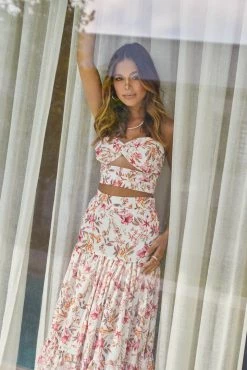 Sundae Muse Hydra Skirt / White Floral