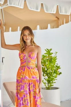 Sundae Muse Orchid Dress / Orange New Arrivals