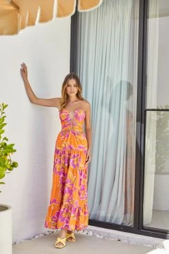 Sundae Muse Orchid Dress / Orange New Arrivals